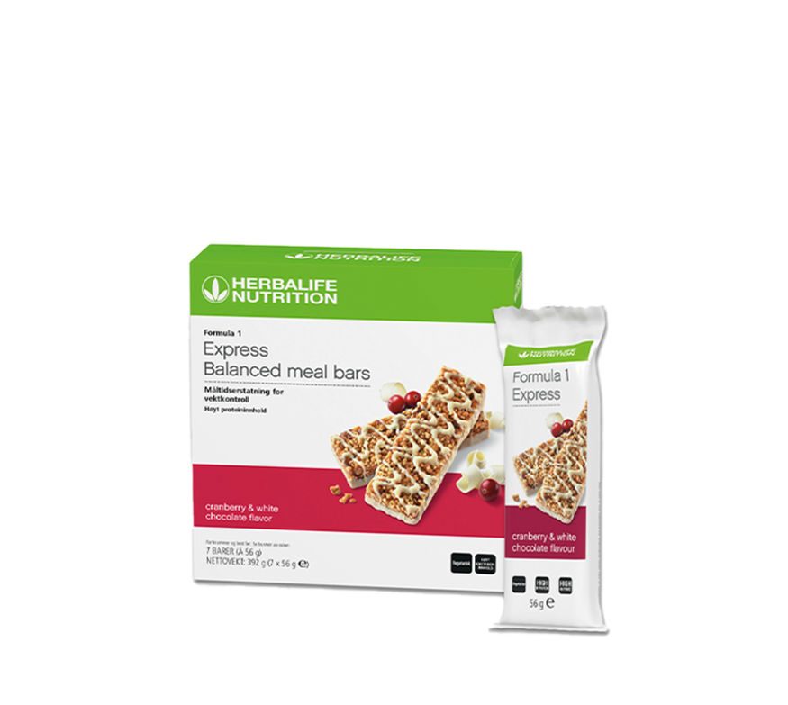 Formula 1 - Express Balanced Meal Bar – White Chocolate & Cranberry